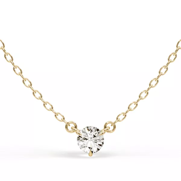 3-Prong Lab Diamond Solitaire Necklace (1/3 ct.)