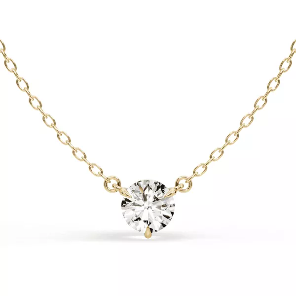 3-Prong Lab Diamond Solitaire Necklace (3/4 ct.)