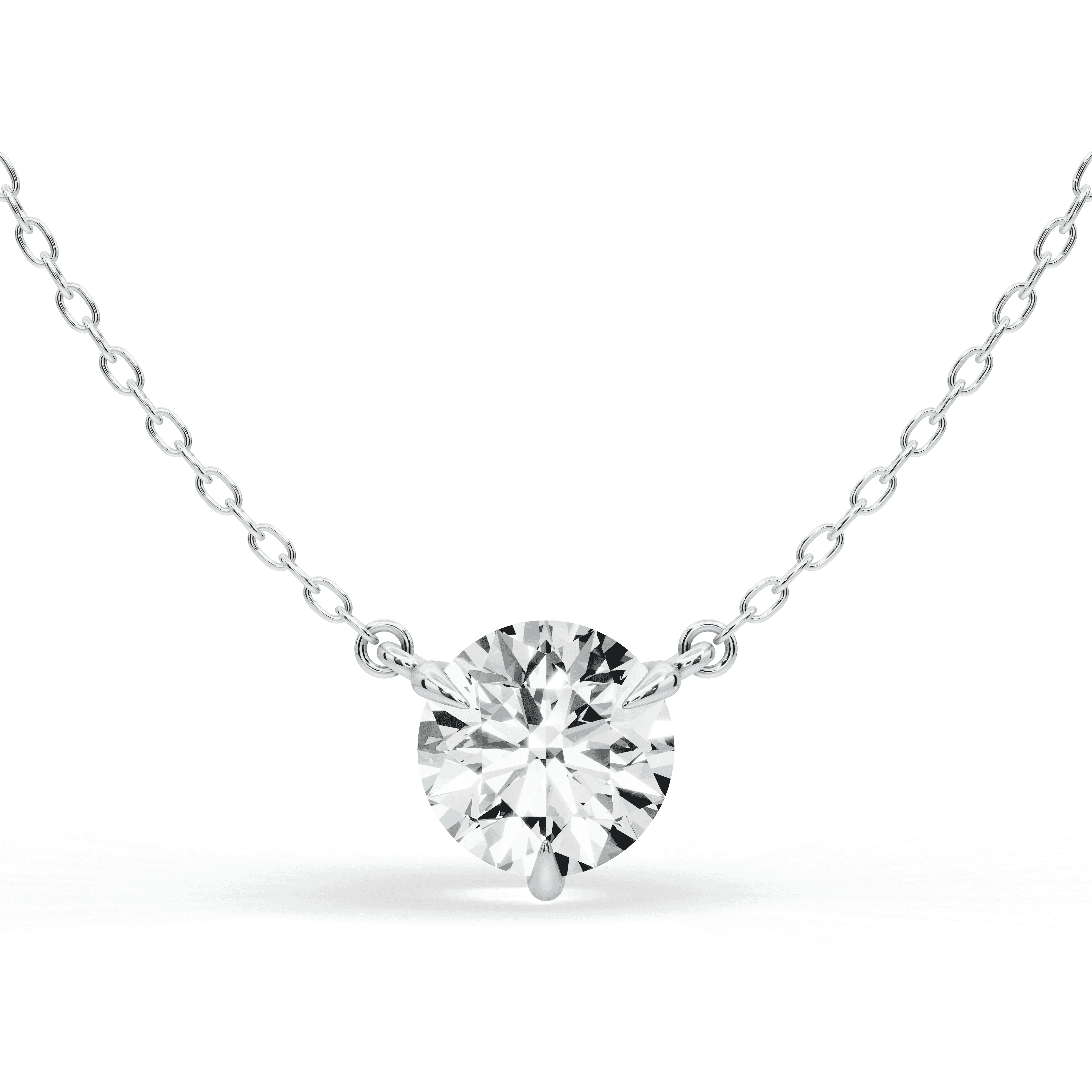 3-Prong Lab Diamond Solitaire Necklace (2 ct.)