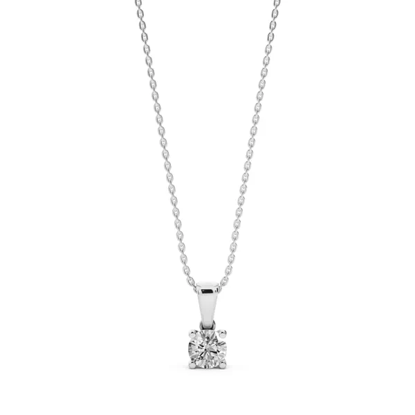 Solitaire Lab Diamond Pendant Necklace (0.50 ct.)