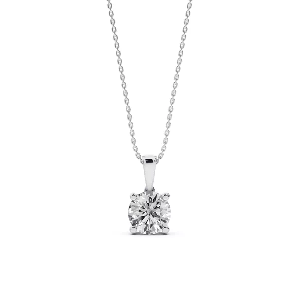 Solitaire Lab Diamond Pendant Necklace (2 ct.)
