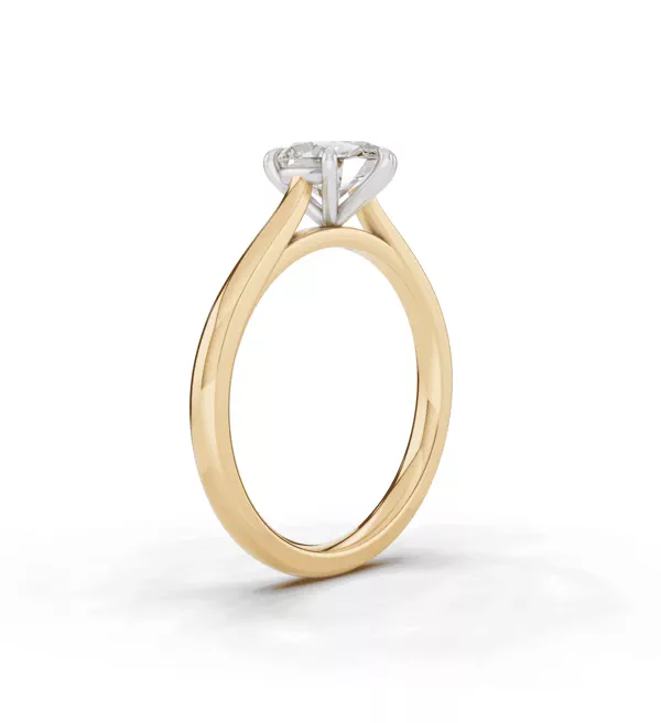 Tradition Cathedral Solitaire 1.00 ct. Oval Lab Engagement Ring (1.8mm)