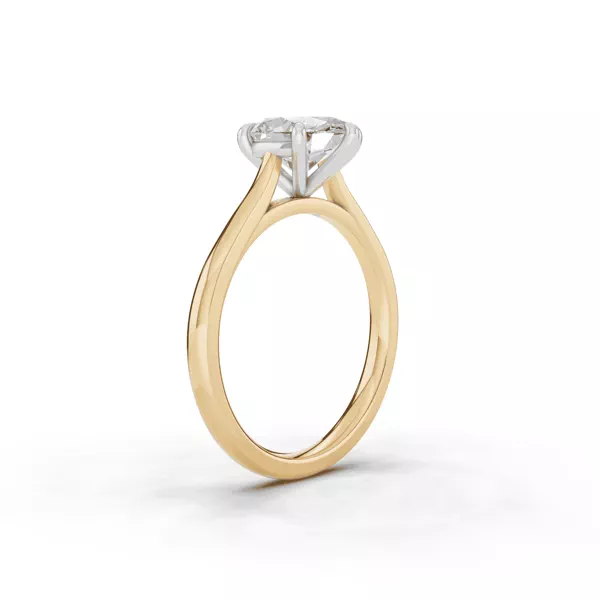 Tradition Cathedral Solitaire 1.50 ct. Oval Lab Engagement Ring (1.8mm)