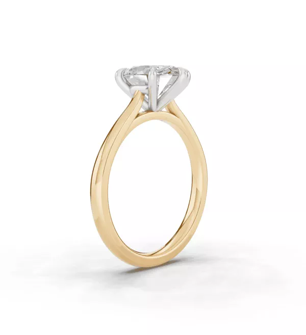 Tradition Cathedral Solitaire 2.00 ct. Oval Lab Engagement Ring (1.8mm)