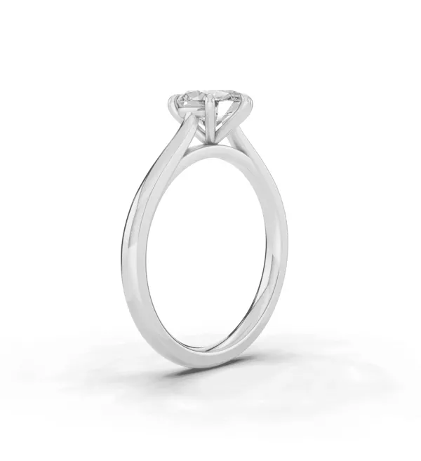Tradition Cathedral Solitaire 1.00 ct. Oval Lab Engagement Ring (1.8mm)