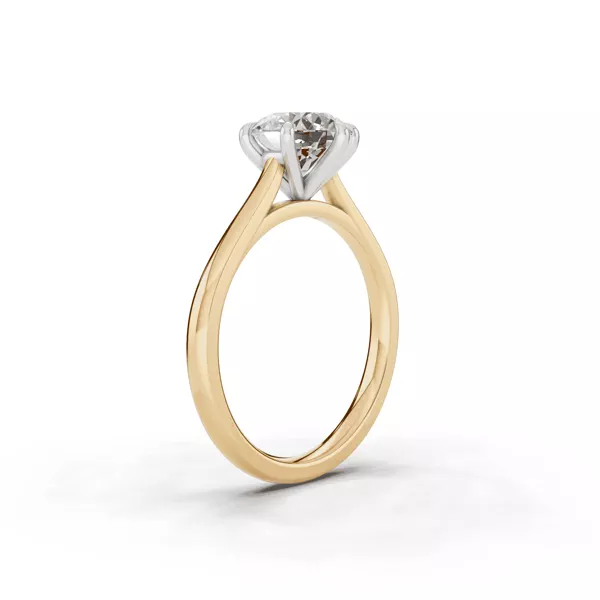 Tradition Cathedral Solitaire 1.50 ct. Round Lab Engagement Ring (1.8mm)