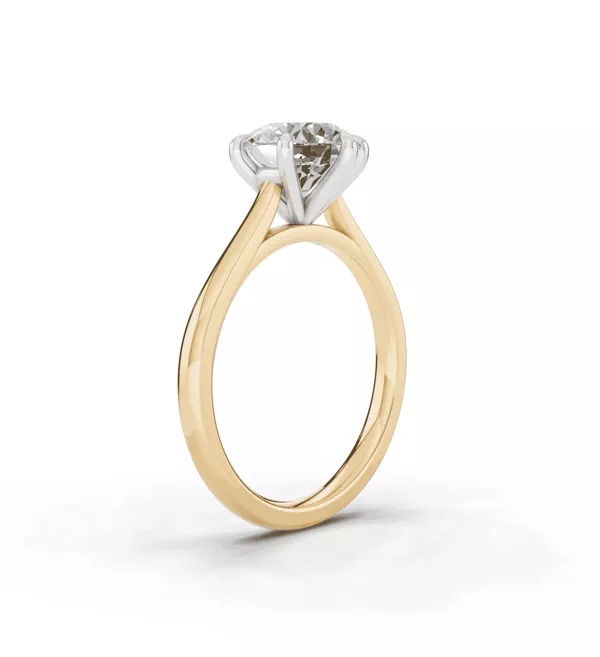 Tradition Cathedral Solitaire 2.00 ct. Round Lab Engagement Ring (1.8mm)