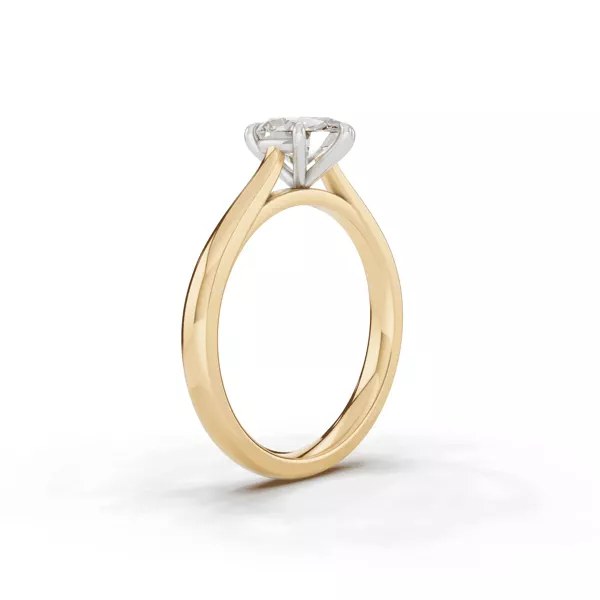 Tradition Cathedral Solitaire 1.00 ct. Oval Lab Engagement Ring (2.2mm)