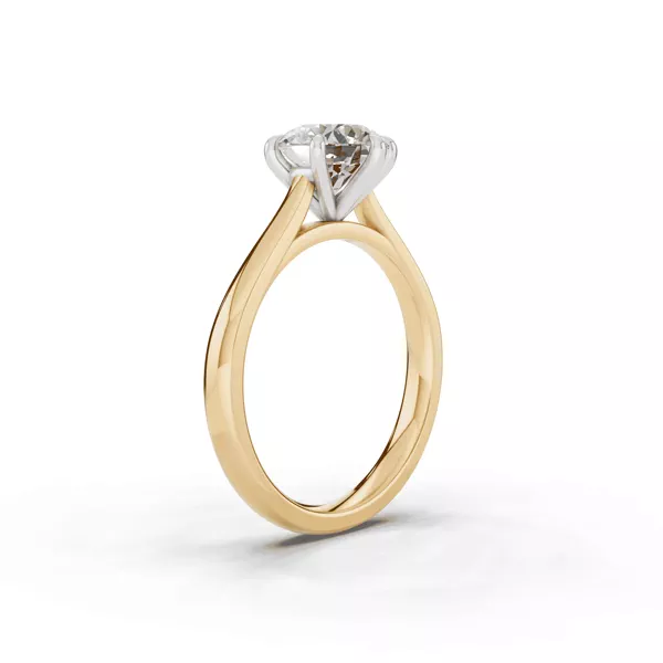 Tradition Cathedral Solitaire 1.50 ct. Round Lab Engagement Ring (2.2mm)