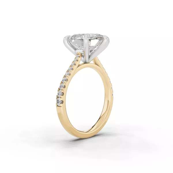 Tradition Cathedral Pavé 4.00 ct. Oval Lab Engagement Ring (2.2mm)