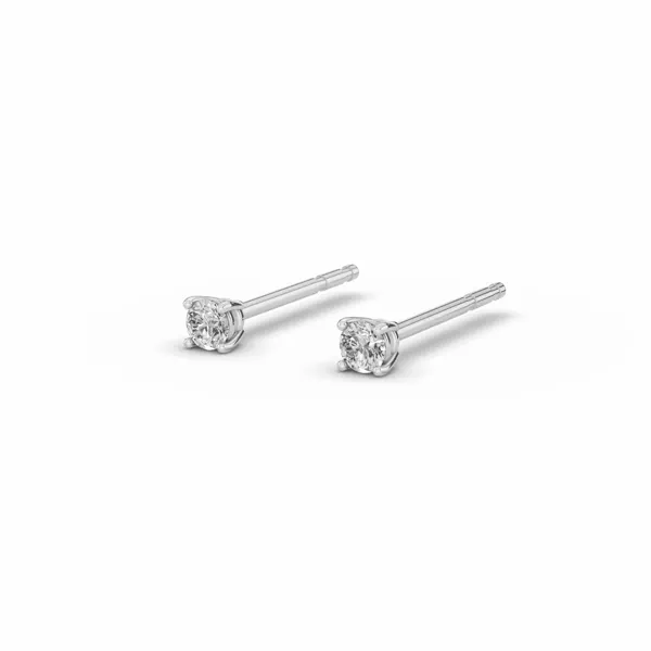 Stackable Lab Diamond Silver Studs
