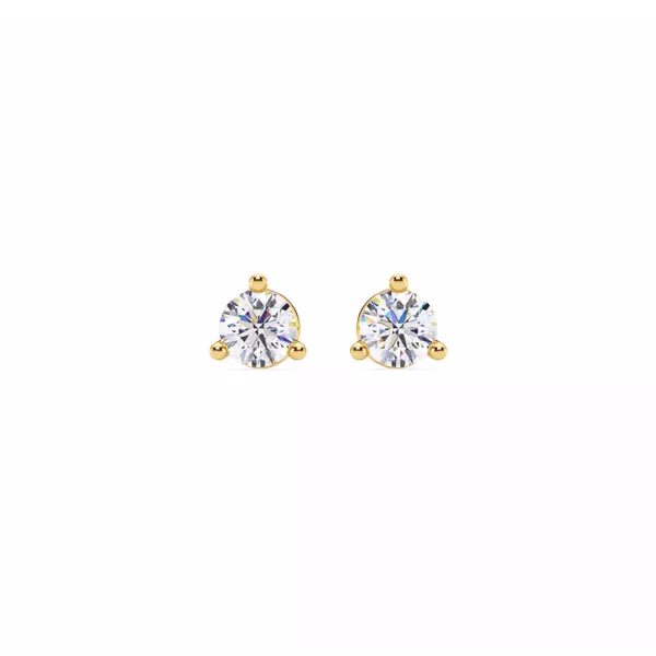 Three-Prong Martini Lab Diamond Screw-Back Earrings (1/2 ct. tw.)