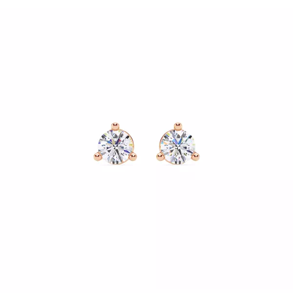 Three-Prong Martini Lab Diamond Screw-Back Earrings (1/2 ct. tw.)