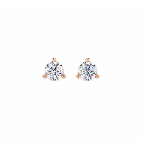 Three-Prong Martini Lab Diamond Screw-Back Earrings (3/4 ct. tw.)
