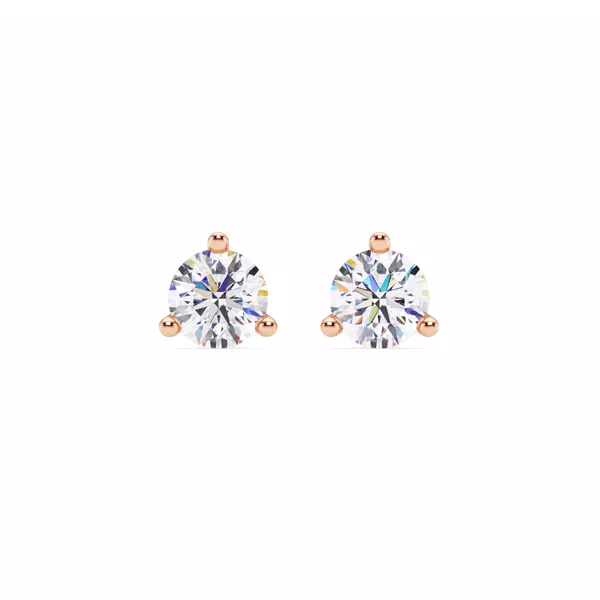 Three-Prong Martini Lab Diamond Screw-Back Earrings (1 1/2 ct. tw.)