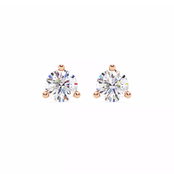 Three-Prong Martini Lab Diamond Screw-Back Earrings (2 ct. tw.)