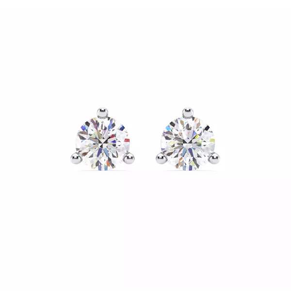 Three-Prong Martini Lab Diamond Screw-Back Earrings (2 ct. tw.)