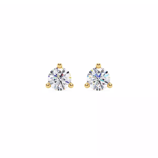 Three-Prong Martini Lab Diamond Screw-Back Earrings (1 ct. tw.)