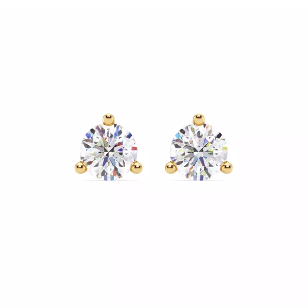 Three-Prong Martini Lab Diamond Screw-Back Earrings (2 ct. tw.)