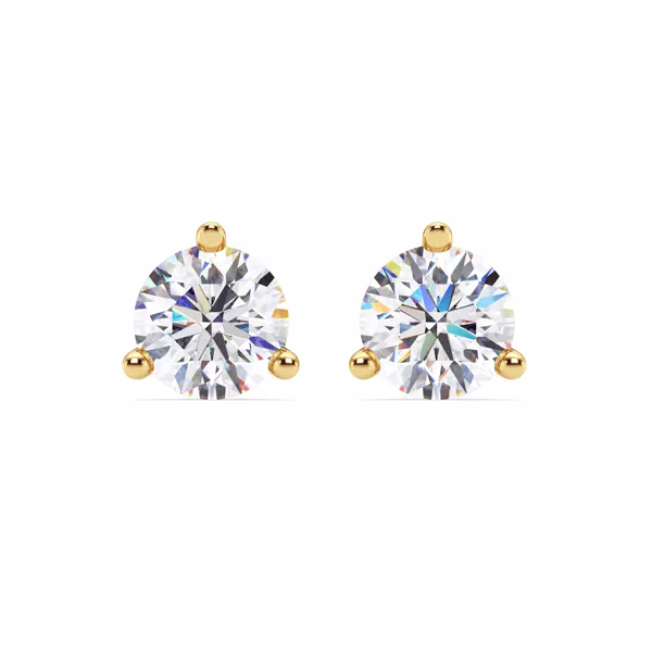 Three-Prong Martini Lab Diamond Screw-Back Earrings (5 ct. tw.)