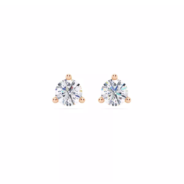 Three-Prong Lab Diamond Martini Earrings (1 ct. tw.)