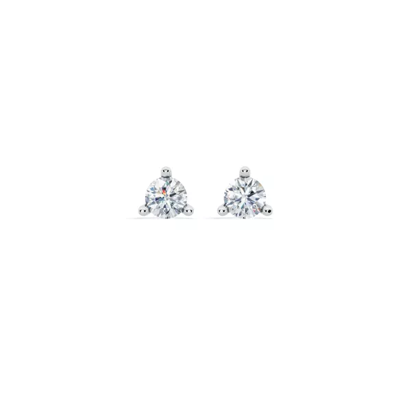 Three-Prong Lab Diamond Martini Earrings (1/4 ct. tw.)