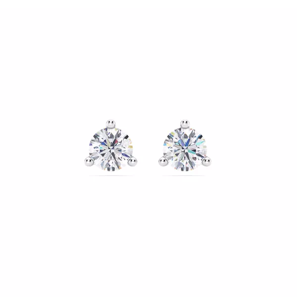 Three-Prong Lab Diamond Martini Earrings (1 ct. tw.)