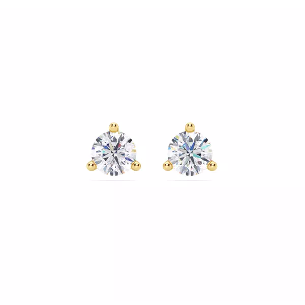 Three-Prong Lab Diamond Martini Earrings (1 ct. tw.)
