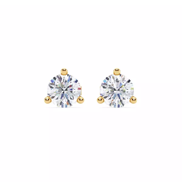 Three-Prong Lab Diamond Martini Earrings (2 ct. tw.)