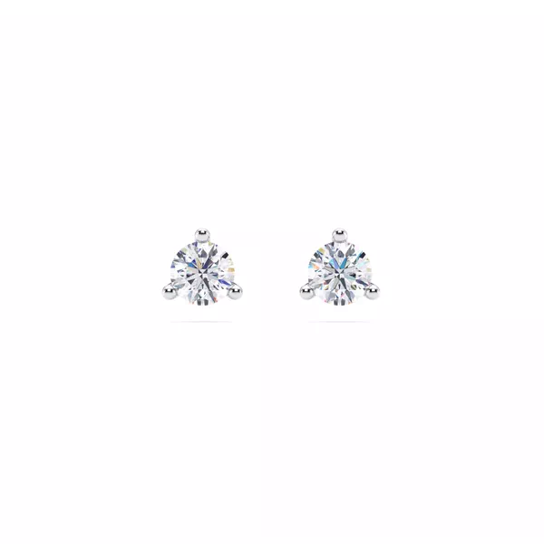 Three-Prong Lab Diamond Martini Earrings (1/2 ct. tw.)