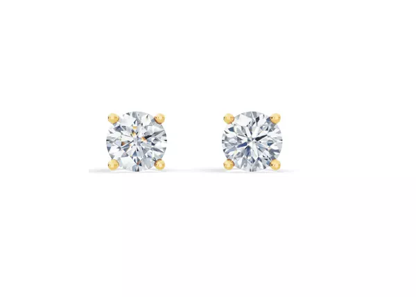 Lab Diamond Guardian Back Earrings (2 ct. tw.)