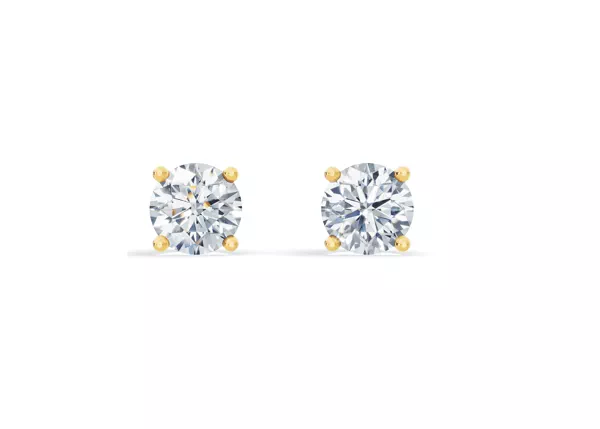 Lab Diamond Guardian Back Earrings (3.00 ct. tw.)