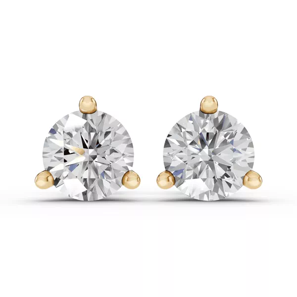Three-Prong Martini Lab Diamond Guardian Back Earrings (6 ct. tw.)
