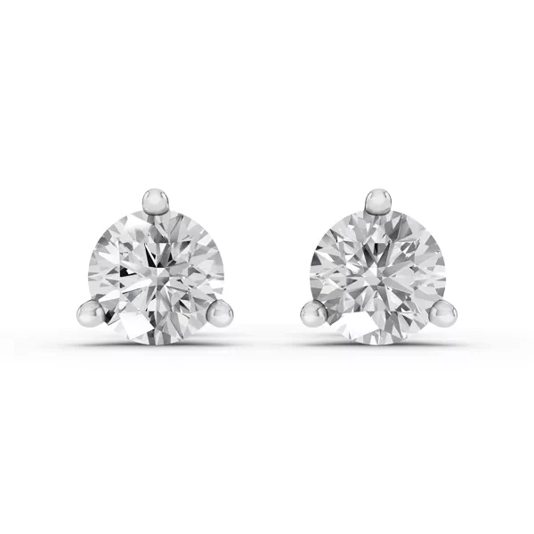 Three-Prong Martini Lab Diamond Guardian Back Earrings (5 ct. tw.)