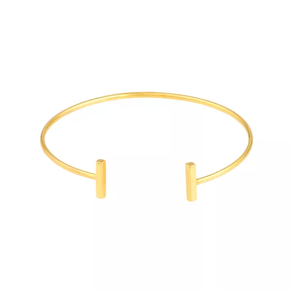 Parallel Bar Gold Cuff