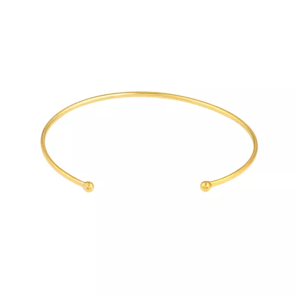 Bead End Gold Cuff