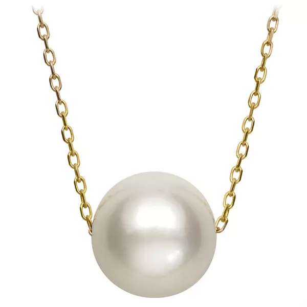 Freshwater Pearl Solitaire Necklace (10–11mm)