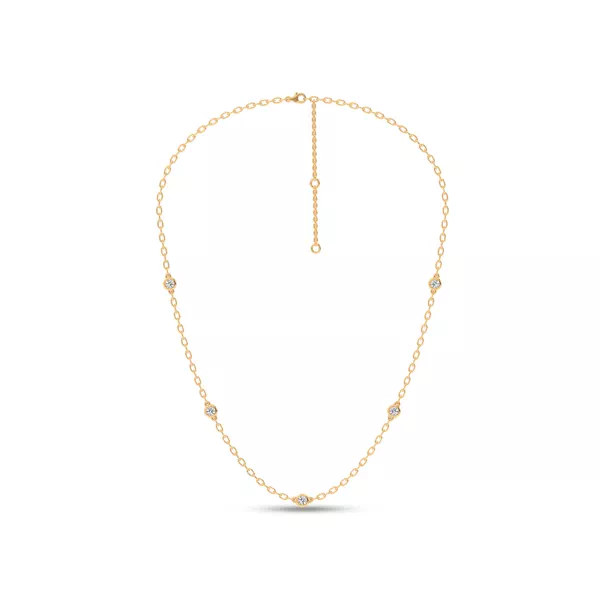 Garelle Lab Diamond Station Necklace