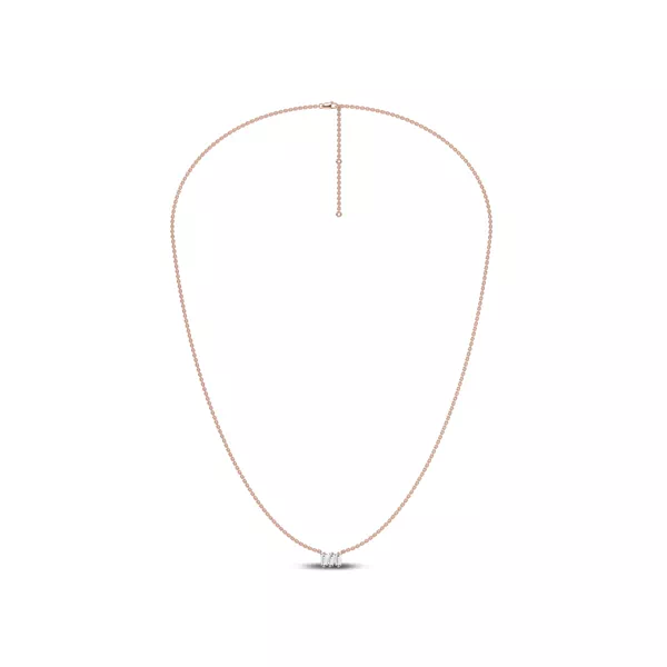 Staccato Baguette Lab Diamond Necklace by Christian Siriano