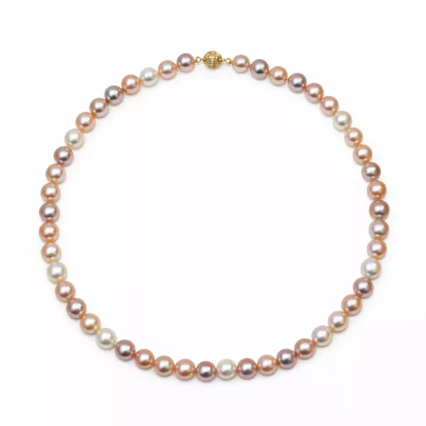 Freshwater Pearl Multicolor Necklace (9–10mm)