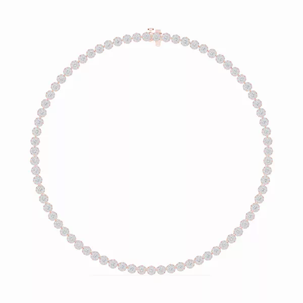 Double Halo Lab Diamond Necklace (10 ct. tw.)