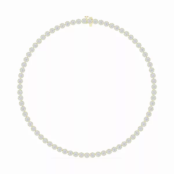 Double Halo Lab Diamond Necklace (10 ct. tw.)