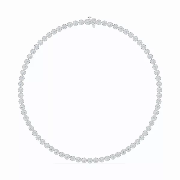 Double Halo Lab Diamond Necklace (10 ct. tw.)