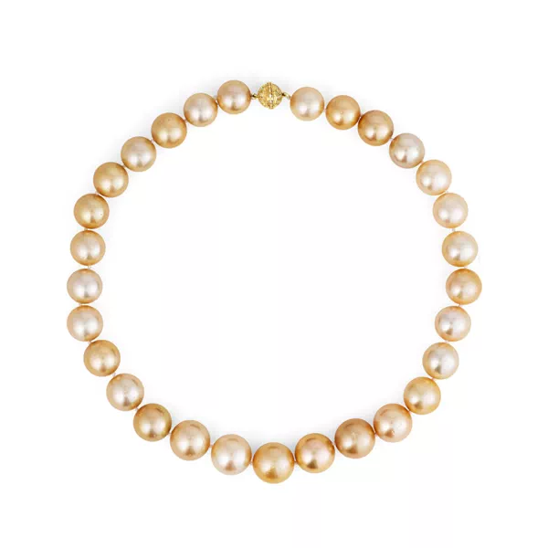 Golden South Sea Pearl Necklace (13–16mm)