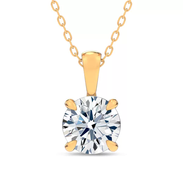 Midnight Halo Round Lab Pendant (2 ct. tw.) by Christian Siriano