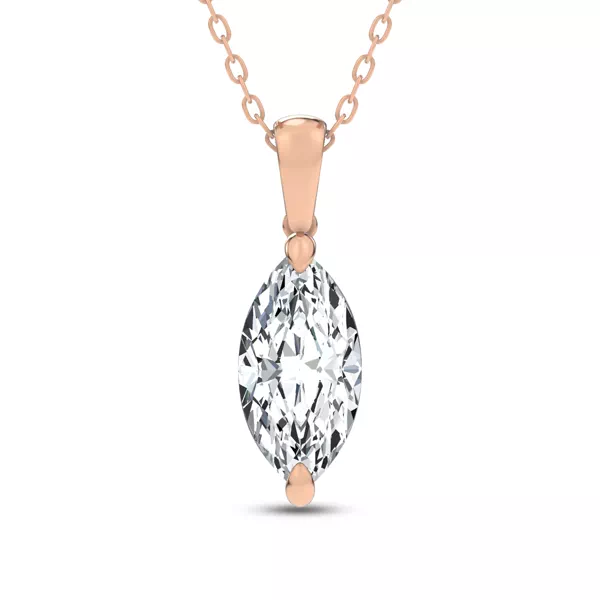Midnight Halo Marquise Lab Pendant (2 ct. tw.) by Christian Siriano