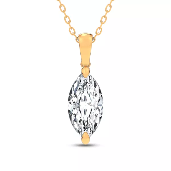 Midnight Halo Marquise Lab Pendant (2 ct. tw.) by Christian Siriano