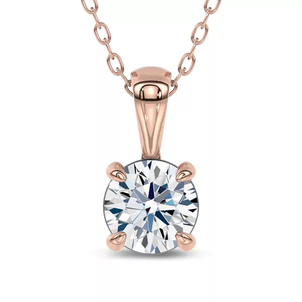 Midnight Halo Round Lab Pendant (1 ct. tw.) by Christian Siriano