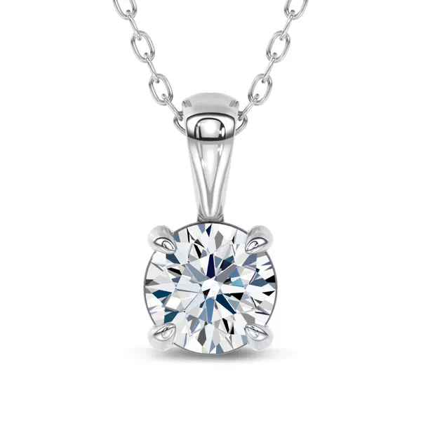 Midnight Halo Round Lab Pendant (1 ct. tw.) by Christian Siriano