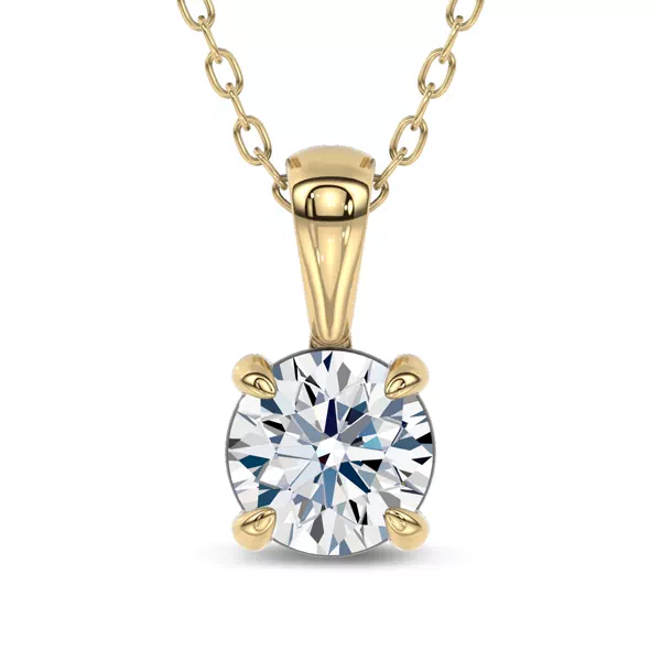 Midnight Halo Round Lab Pendant (1 ct. tw.) by Christian Siriano